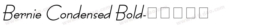 Bernie Condensed Bold字体转换